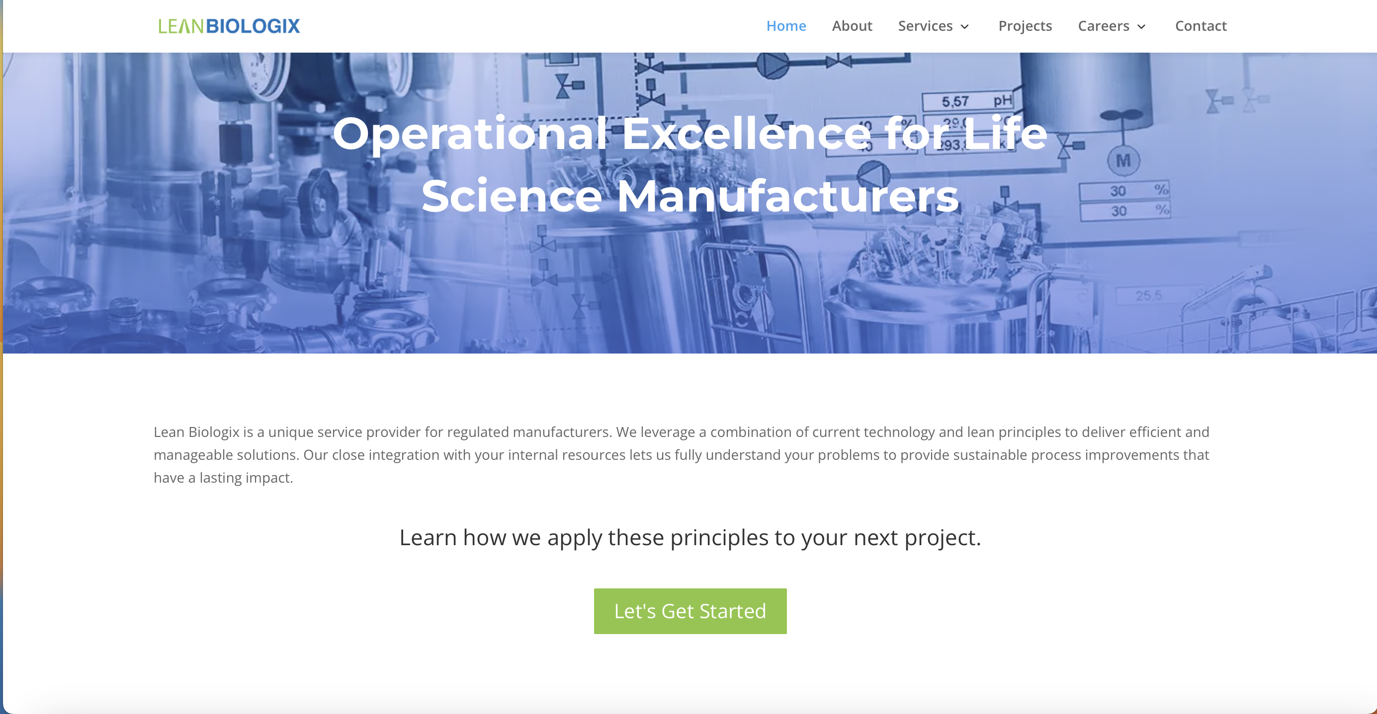 Science Manufacturing Website